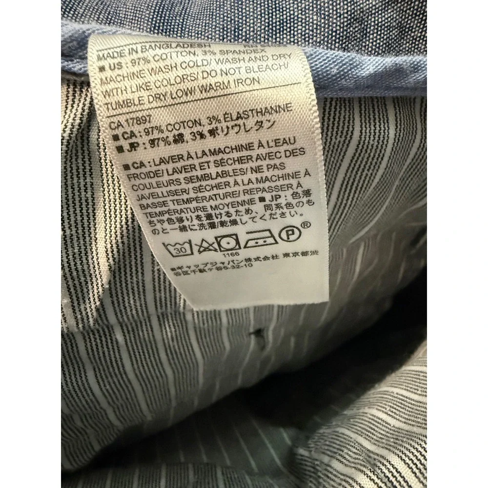 Banana Republic Fulton Skinny Chino Pants Mens 35x34 Grey Geometric Stretch